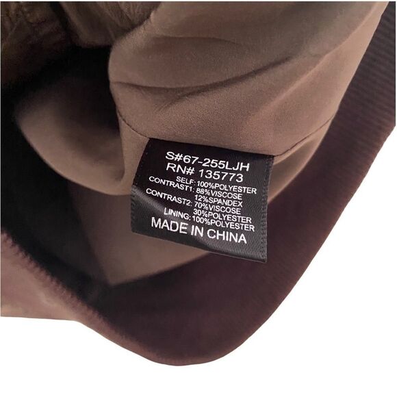 NEW Olivaceous Floral Embroidered Satin Bomber Jacket in Size Small - Picture 9 of 10